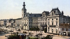 Palace Warsaw Poland old photo architecture buildings theater 