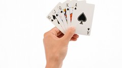 Palm hands Cards Simple Background