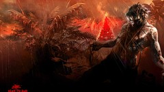 Palm trees zombies dead island