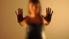 Palm woman hands depth of field