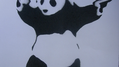 Panda bears artwork