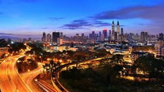 Panorama City Lights Malaysia kuala lumpur cityscapes Highways