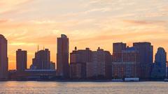 Panorama of cities high