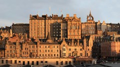 Panorama Scotland architecture buildings edinburgh cityscapes