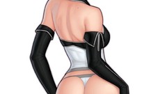 Panties ass artwork back