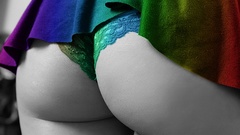 Panties ass selective coloring