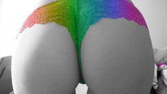 Panties ass selective coloring