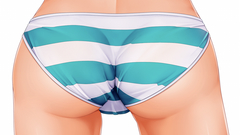 Panties ass striped lingerie