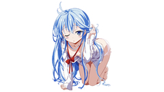 Panties blue eyes long