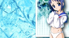 Panties blue eyes school