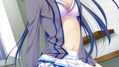 Panties bra blue hair