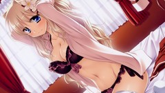 Panties bra cleavage open