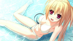 Panties bra red eyes