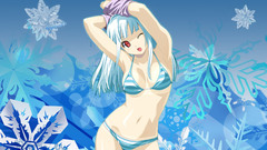 Panties bra red eyes