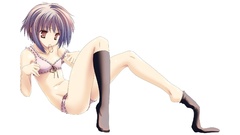 Panties bra socks purple