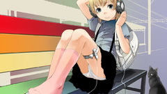 Panties cats school uniforms