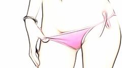Panties drawings anime girls