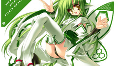 Panties feet green hair