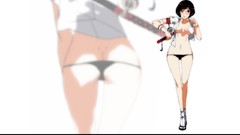 Panties girls with swords