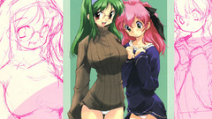 Panties glasses green eyes