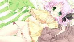 Panties green eyes pink