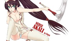 Panties League of Legends hentai high heels nurses Akali