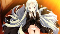 Panties long hair red