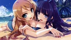 Panties nekomimi purple hair