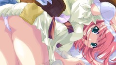 Panties pink hair anime