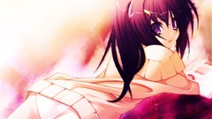 Panties purple hair anime