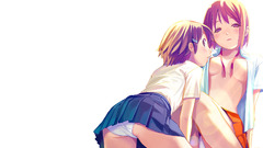 Panties skirts open shirt