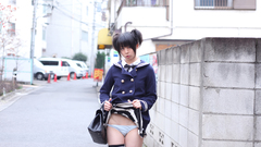 Panties socks upskirt asians