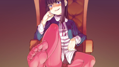 Panties stockings feet smiling