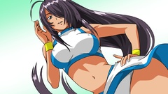 Panties upskirt Ikki Tousen
