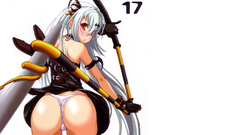 Panties white hair Simple