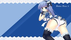 Pants blue hair anime girls blue eyes hair ornaments