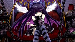 panty and stocking with garterbelt anime girls wings Anime food