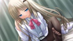 Pantyhose see-through shirts Anime