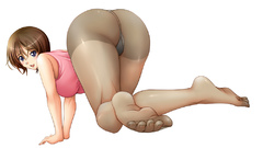 Pantyhose Simple Background anime