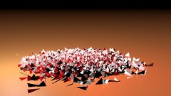 Paper abstract cinema 4d