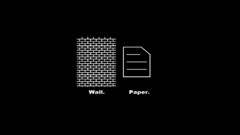 Paper black minimalistic text