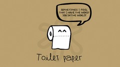 Paper funny toilet paper