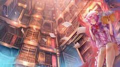 Paper Library anime girls touhou patchouli knowledge