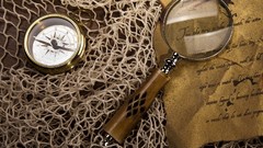 Paper magnifying glass fish net