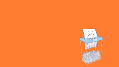 Paper minimalistic orange Threadless