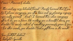 Paper notes my little pony twilight sparkle Princess Celestia
