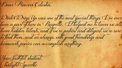 Paper notes my little pony twilight sparkle Princess Celestia