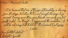 Paper notes my little pony twilight sparkle Princess Celestia