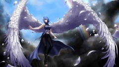 Paper wings blue hair rainbows akatsuki naruto shippuden konan