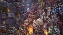 Parade creatures festival artwork fantasy art